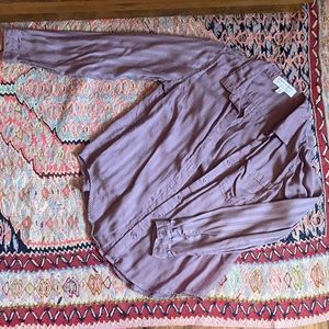Purple button up